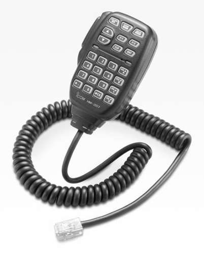 Icom hm-207s remote hand microphone.
