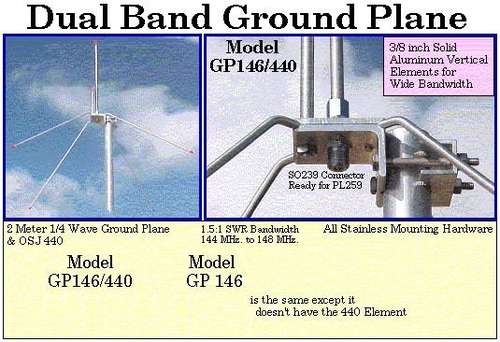 ARROW ANTENNA GP146 - 1/4 WAVE GROUND PLANE (2 METRE) s1