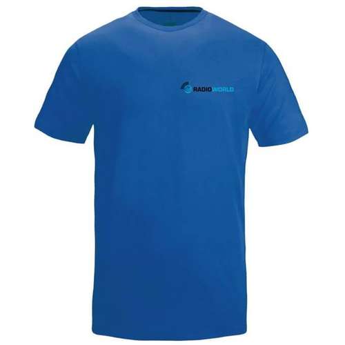 Radioworld UK merchandise - t-shirt blue.