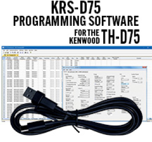 KRS-D75 Programming Software and RT-65 cable for the Kenwood TH-D75