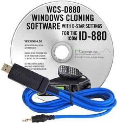 WCS-D880 Programming Software and USB-29A cable for the Icom ID-880