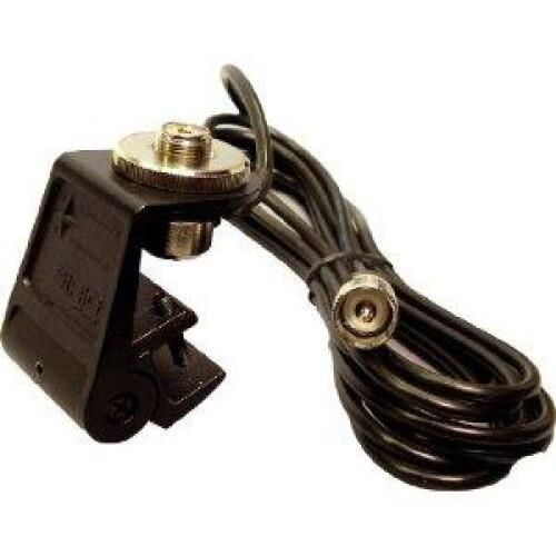 Sirio gutter mount with SO239 cable kit for mobile antennas.