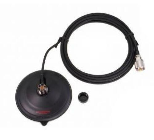 Diamond K-708M magnetic base with 100mm diameter, soft rubber mat, PL socket, and 4m cable