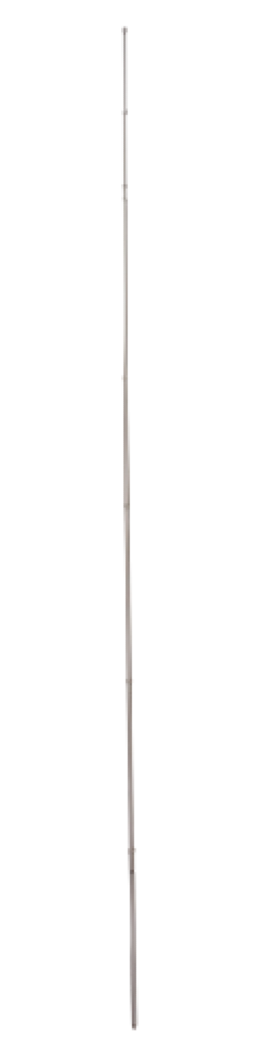 "Lightweight 8m Comet CP-80L telescopic mast with lock pins for antenna support"