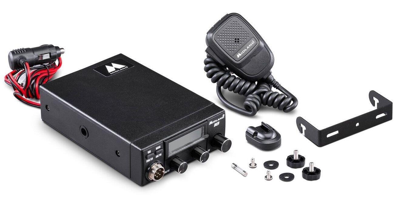 Black spring‑action belt clip compatible with Thunderpole T‑X radio