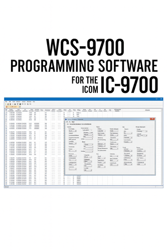 WCS‑9700 programming software interface for Icom IC‑9700 memory and rig control – Radioworld UK