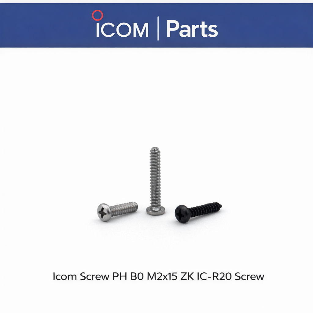 "Icom IC‑R20 fixing screw PH B0 M2x15 ZK silver"