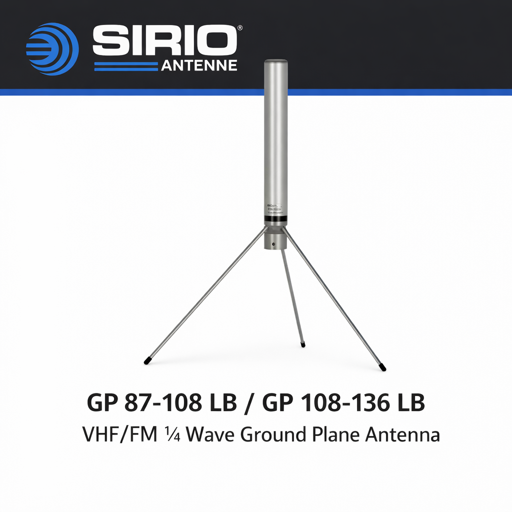 Sirio GP 108-136 LB-U: 108-136 MHz 1/4 Wave Ground Plane Antenna