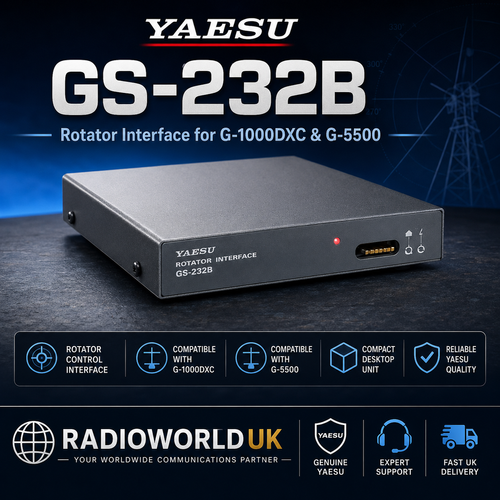 Yaesu GS‑232B rotator interface front view for G‑1000DXC and G‑5500 – Radioworld UK