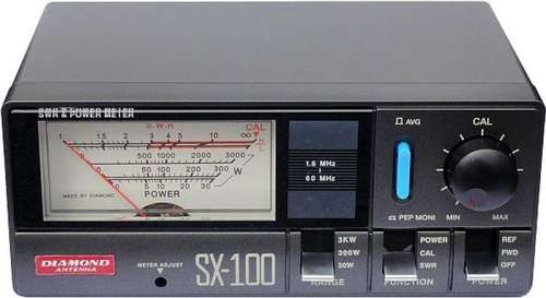 Diamond SX-100 SWR/Power Meter - Frequency: 1.6-60 MHz.