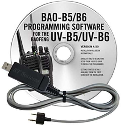 Baofeng uv-b5 and uv-b6 programming software and usb-k4y cable