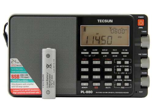 Tecsun pl-880 portable world band radio am fm ssb.