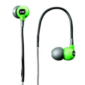 Trax custom fit sport headphones green
