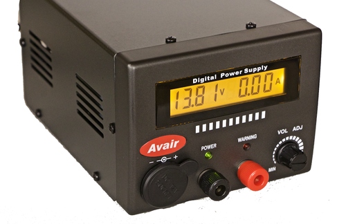 Avair av-2025d 25 amp digital power supply, noise offset control,