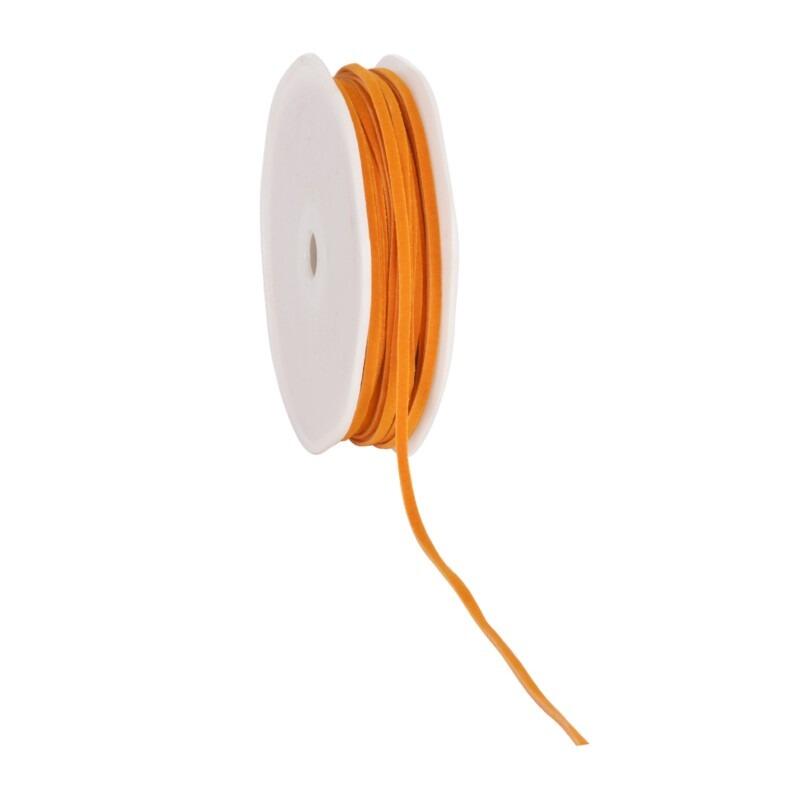 Læderbånd Orange 25 m