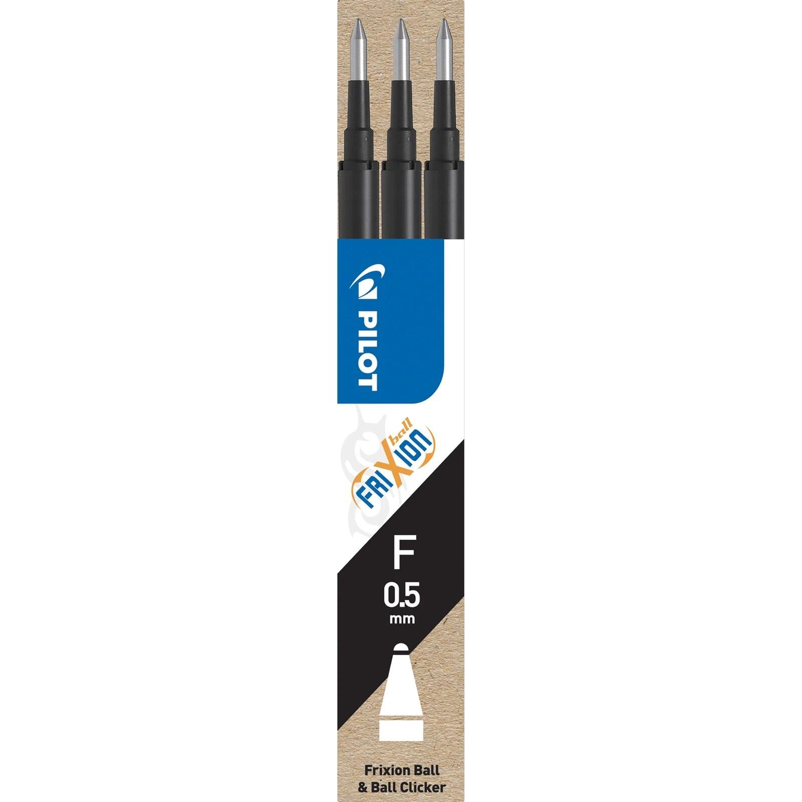 Refill Pilot Frixion 0,5mm 3-pk sort