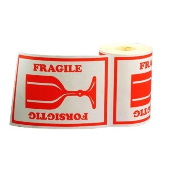 Etiket forsigtig fragile