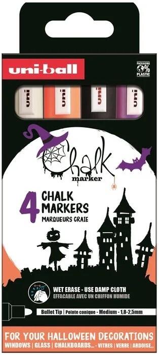 Posca chalk HALLOWEEN 4 stk.