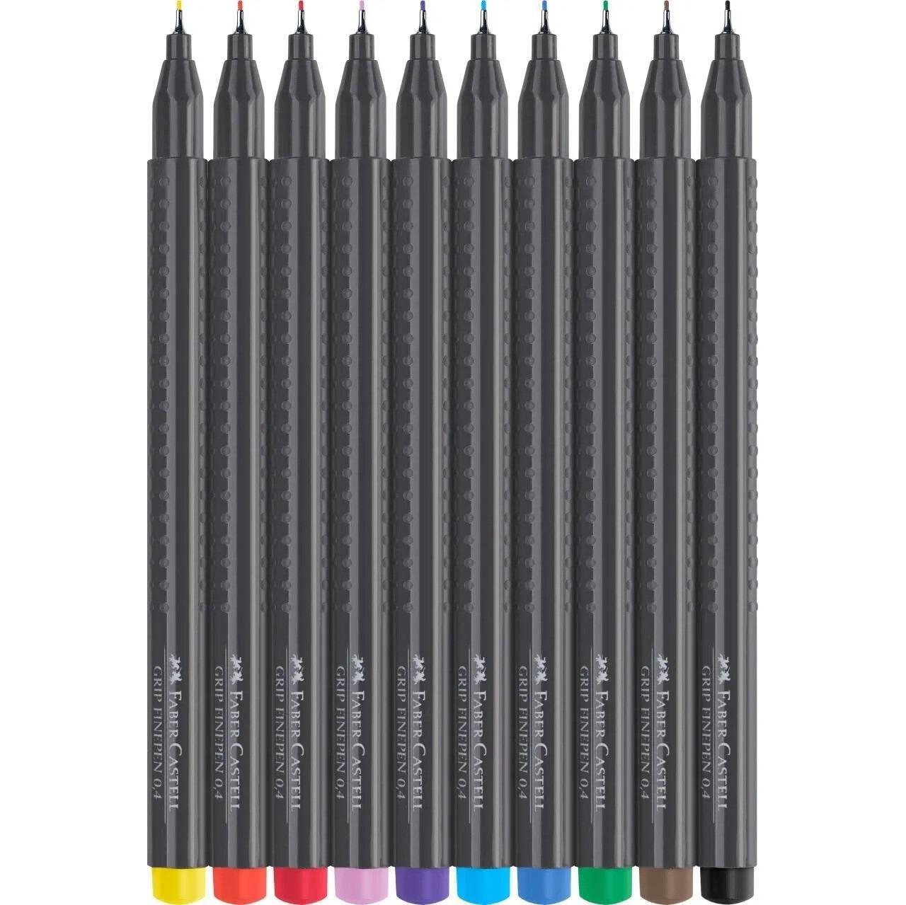 Fiberpenne Faber Castell Grip 10 stk.