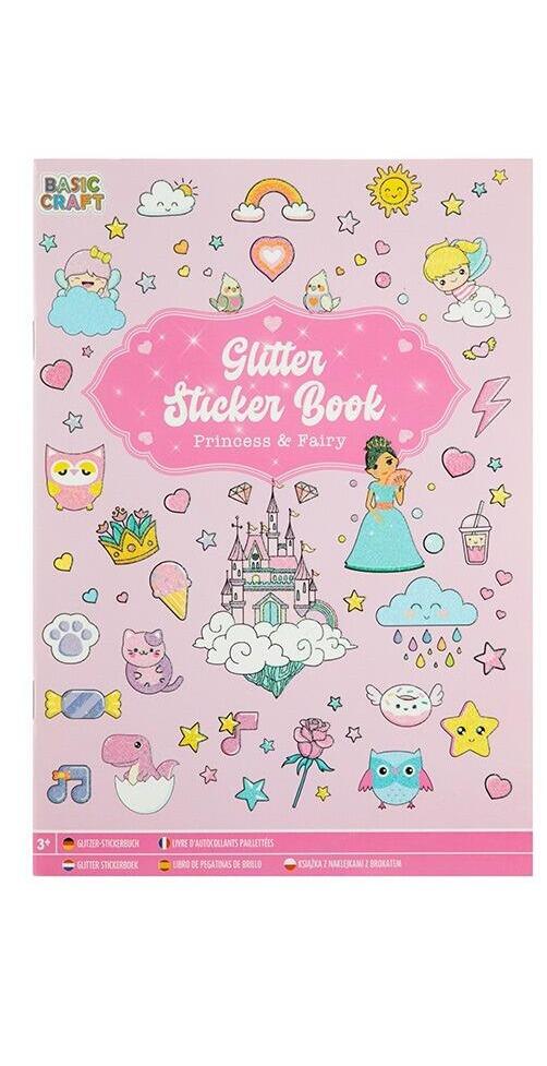 Stickerbook Glitter a5 prinsesser og feer