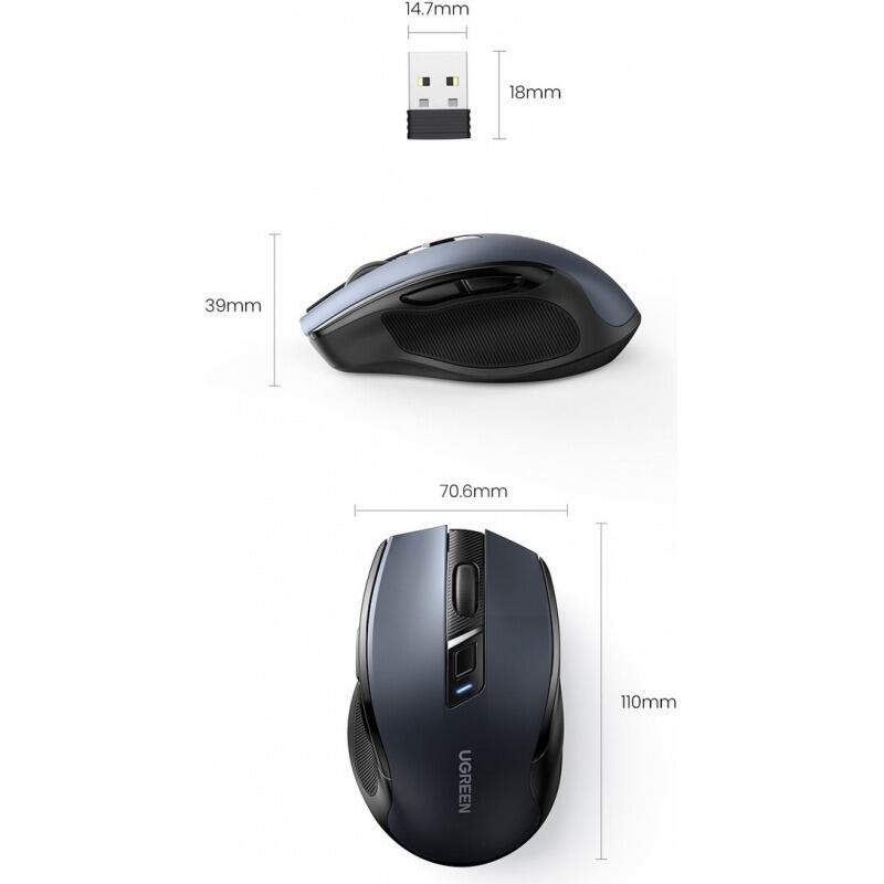 Ugreen Mu006 USB Optical Wireless Mouse