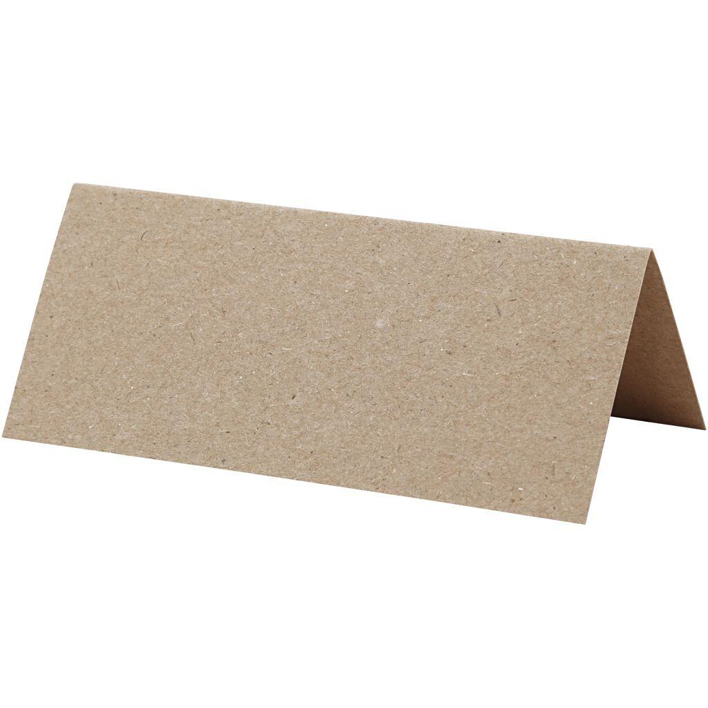 Bordkort natur 9x4 cm 20 stk.