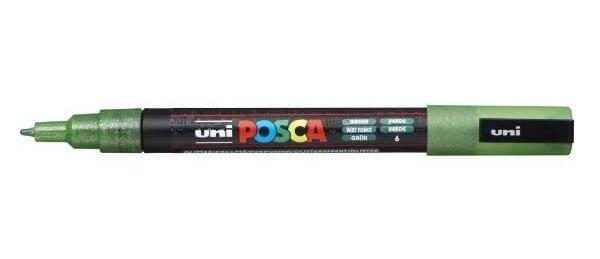 Posca Tusch PC-3M 0,9 - 1,3 grøn glitter 36