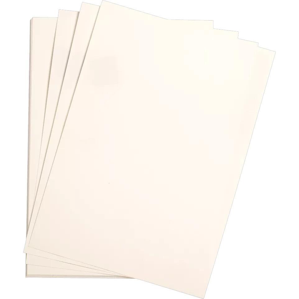 Fransk karton white A4 25 ark
