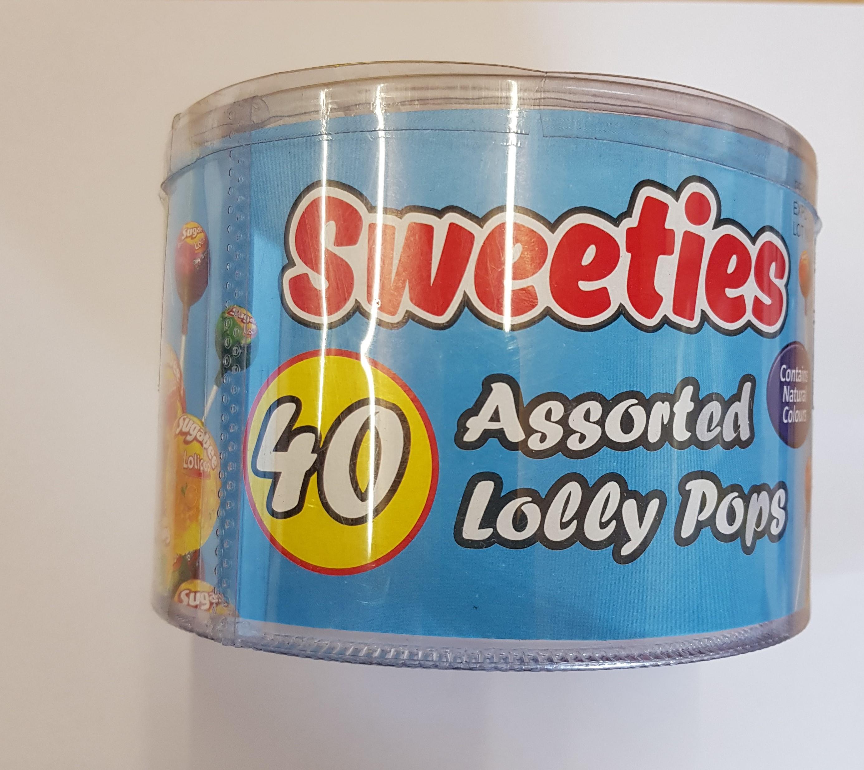 Sweeties Lolly Pop Tubs Lewis Food Wholesalers