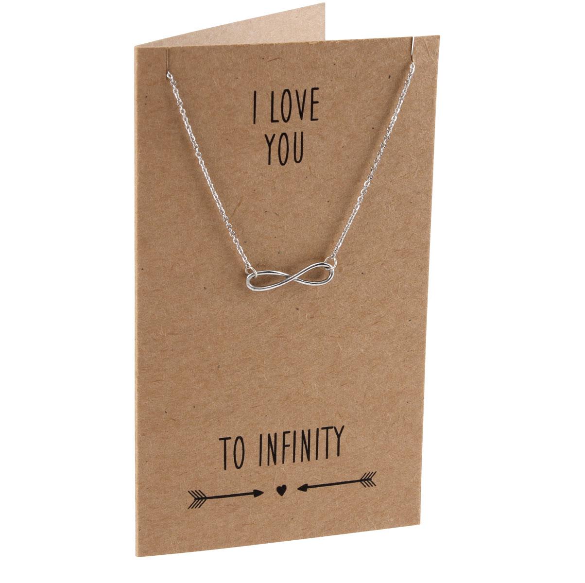 Love You To Infinity Pewter Necklace