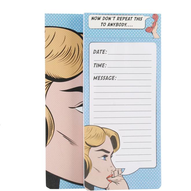 Blue Pop Art Message Pad