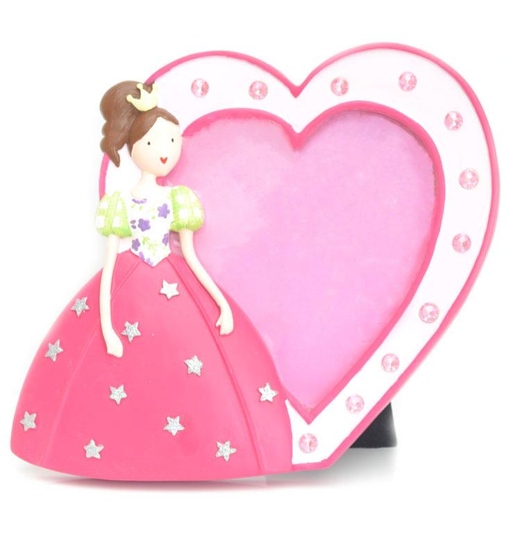 Pink Acrylic Heart Photo Frame
