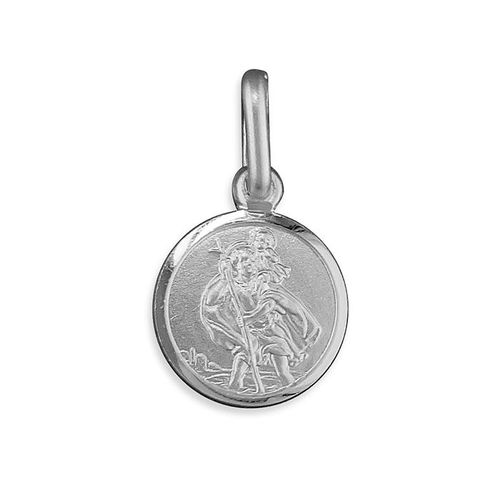 Image#1 Tiny Round St Christopher Pendant