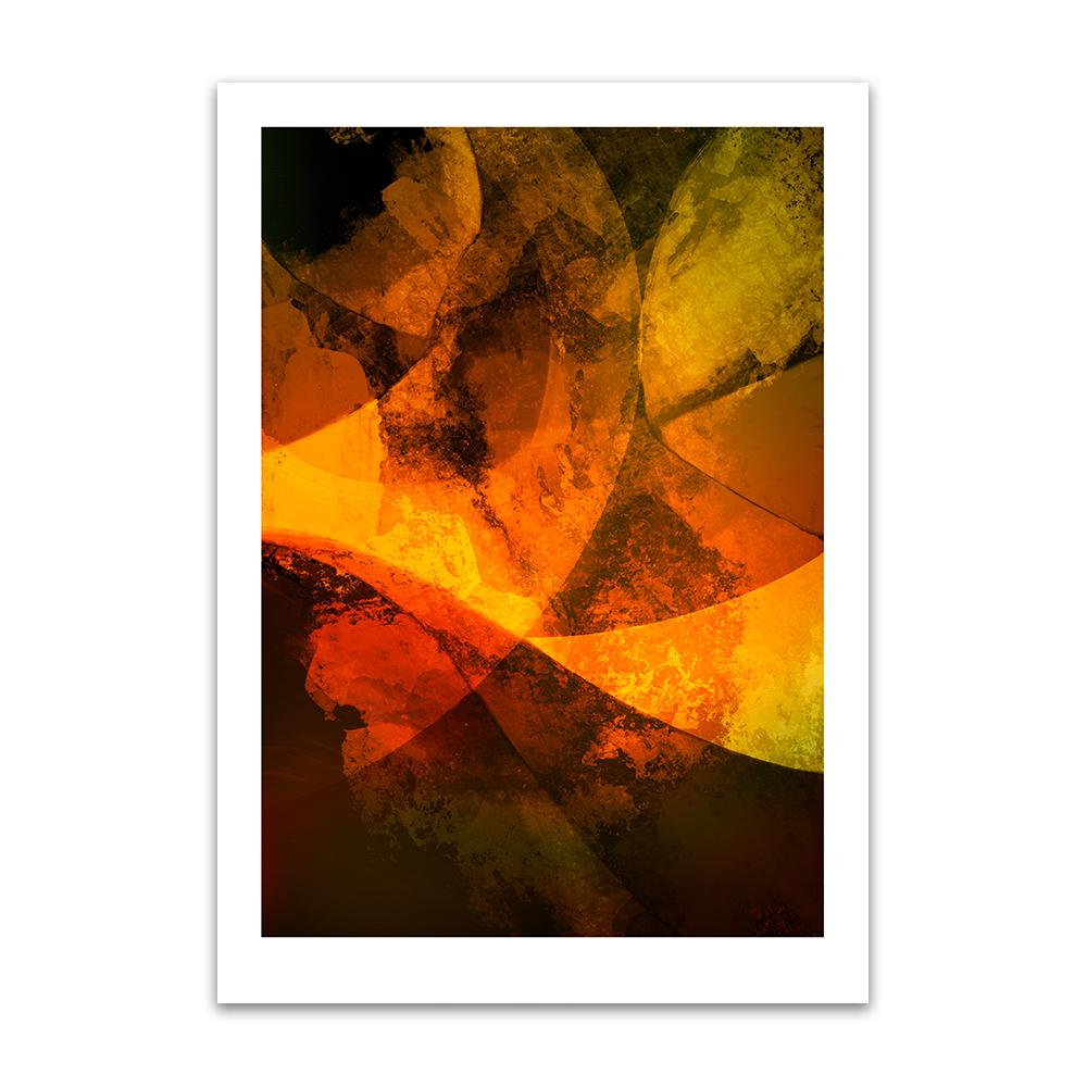 Giclée Fine Art Print Unframed Autumn Passion From Within - Signed With A Certificate Of Authenticity