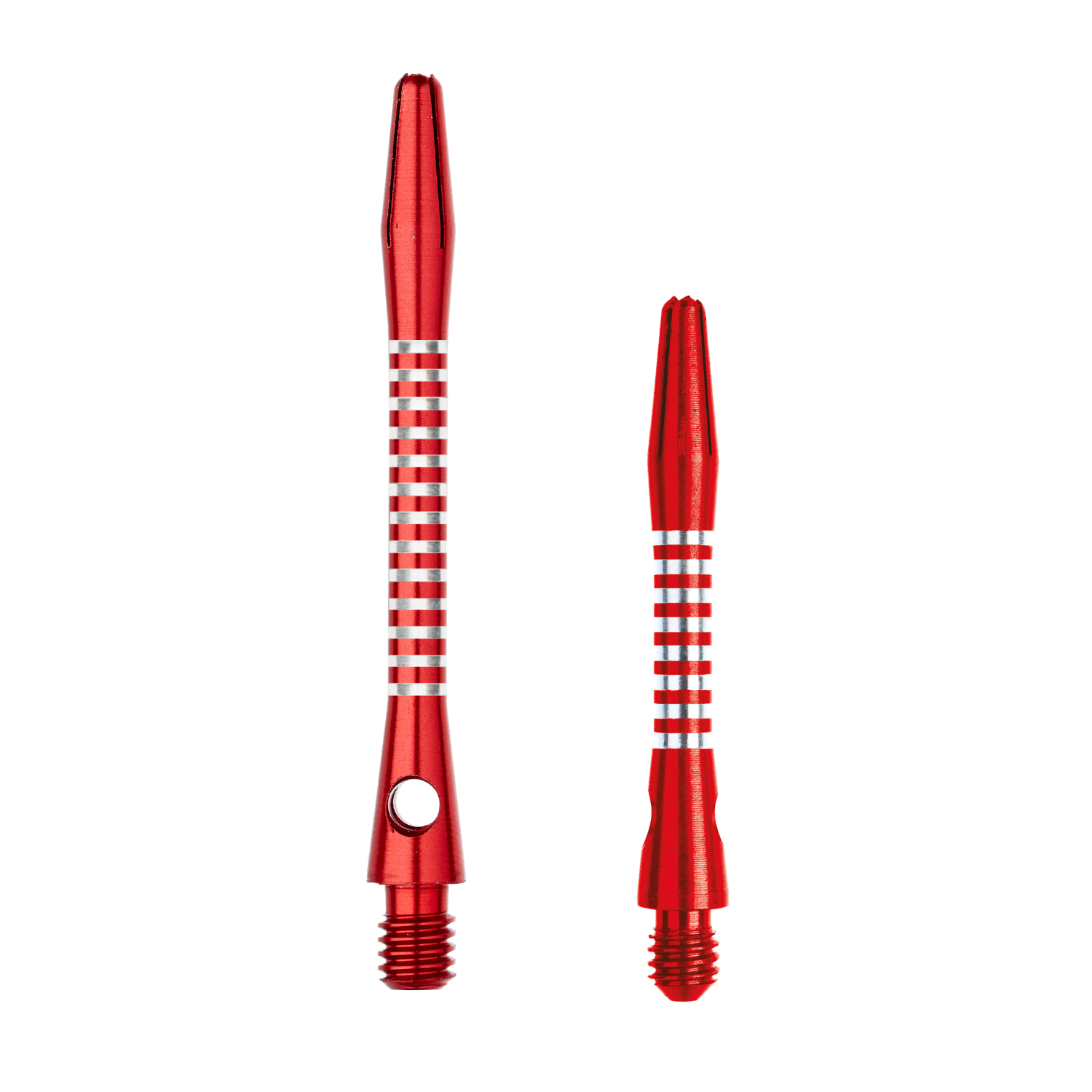 Aluminium Regrooved Dart Stems Style 1 Anodised Medium/Short Red