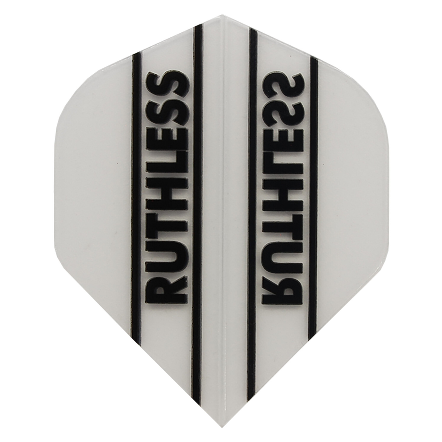 Ruthless Dart Flights 100 Micron No2 Standard White/Transparent