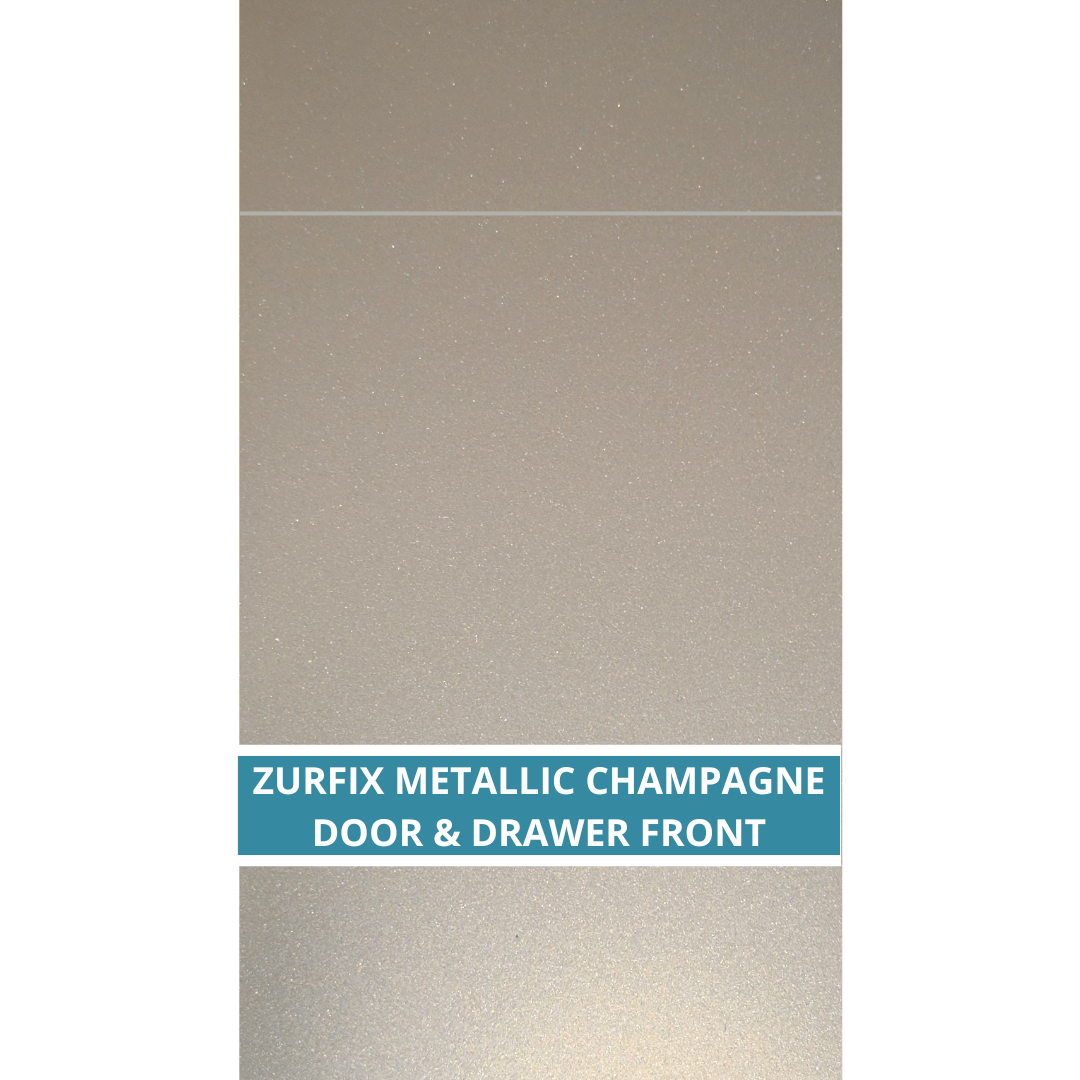 ZURFIZ ULTRA GLOSS METALLIC ACHAMPAGNE CUPBOARD DOOR & DRAWER FRONTS