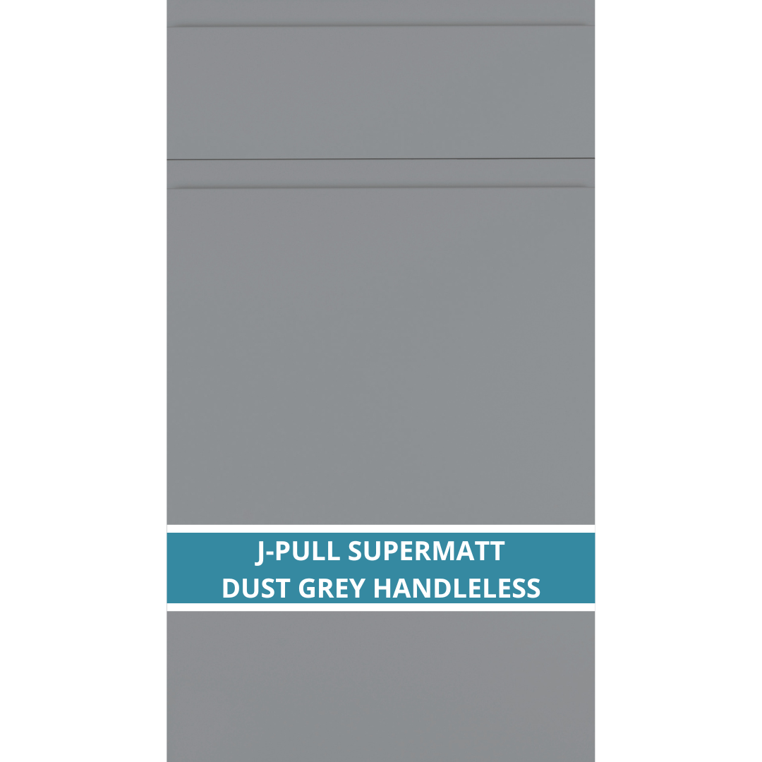 J-PULL SUPERMATT DUST GREY CUPBOARD DOOR AND DRAWER FRONT