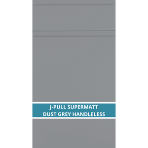 J-PULL SUPERMATT DUST GREY CUPBOARD DOOR AND DRAWER FRONT