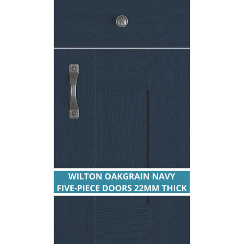 WILTON OAKGRAIN NAVY KITCHEN CUPBOARD DOORS