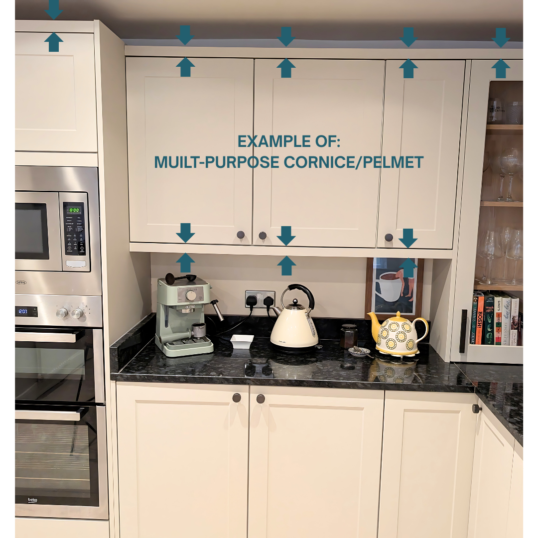 EXAMPLE: MULTI-RAIL (CORNICE/PELMET) L 2745 X D 56 X H 36MM