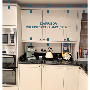 EXAMPLE: MULTI-RAIL (CORNICE/PELMET) L 2745 X D 56 X H 36MM