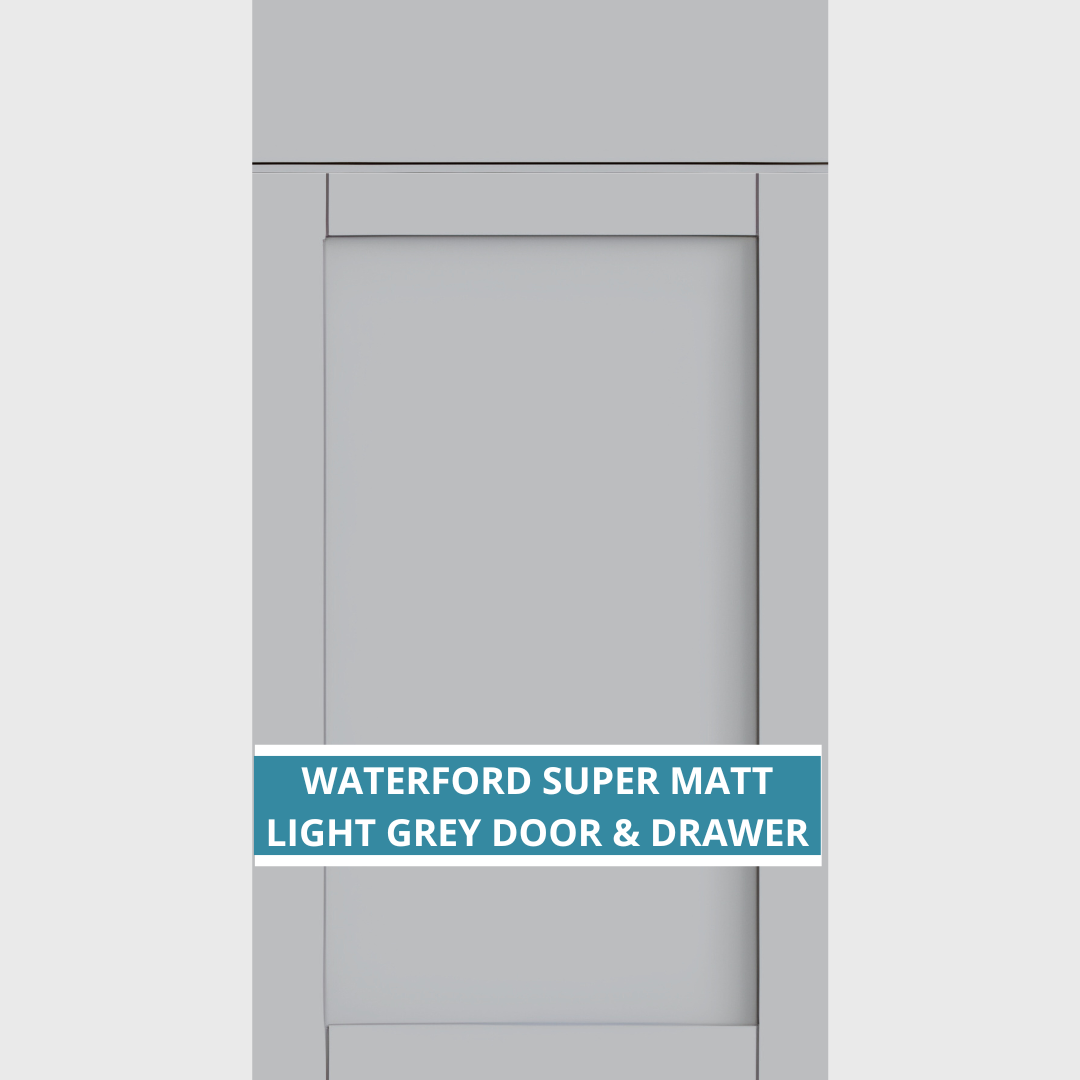 WATERFORD SUPERMATT LIGHT GREY CUPBOARD DOORS AND DRAWER FRONT