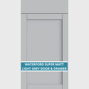 WATERFORD SUPERMATT LIGHT GREY CUPBOARD DOORS AND DRAWER FRONT