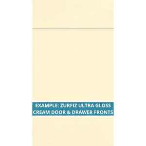 ZURFIZ ULTRA GLOSS CREAM DOOR AND DRAWER FRONT