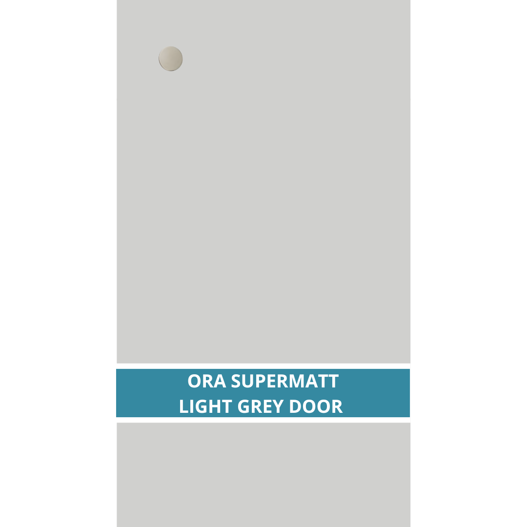 ORA SUPERMATT LIGHT GREY LARGE CUPBOARD DOORS