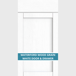 EXAMPLE OF AN WATERFORD WOOD GRAIN WHITE KITCHEN