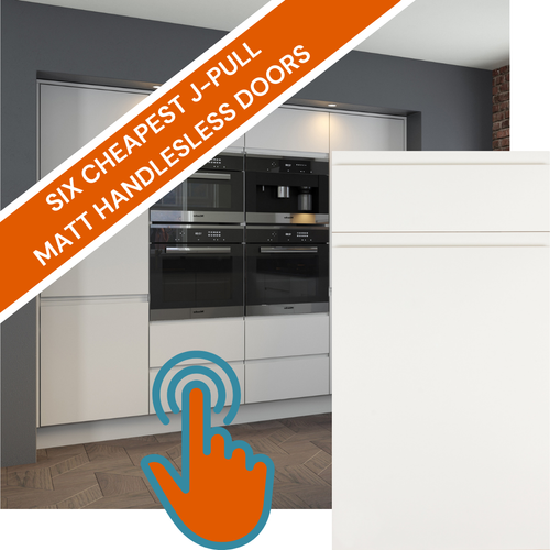 J-PULL SUPER MATT HANDLELESS CUPBOARD DOORS