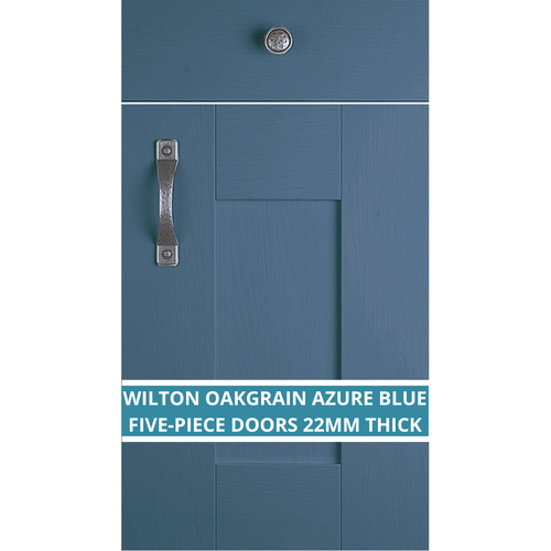 WILTON OAKGRAIN AZURE BLUE KITCHEN CUPBOARD DOORS AND DRAWER FRONTS