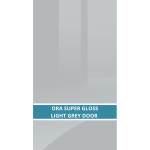 ORA SUPER GLOSS LIGHT GREY LARGE CUPBOARD DOORS